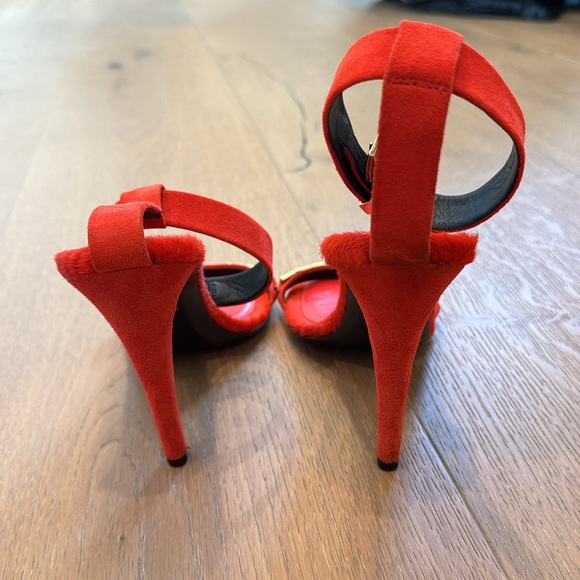 Red Celine Strappy Heel - Picture 4 of 7